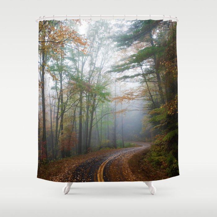 Subdued Forest (Color) Shower Curtain