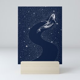 starry orca Mini Art Print