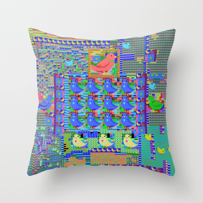 MSX Bird Throw Pillow