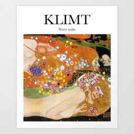 Klimt - Water Snake Art Print