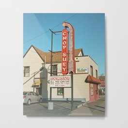 Chop Suey Metal Print | 35Mm, Hudsonvalley, Chinese, Sign, Urban, Sky, City, Ny, Newyork, Kingston 