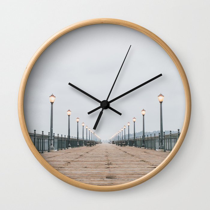 Morning at the Pier Wall Clock
