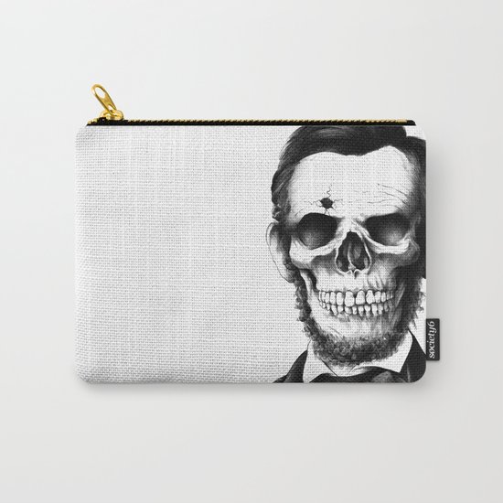 Lincoln Skull Carry-All Pouch