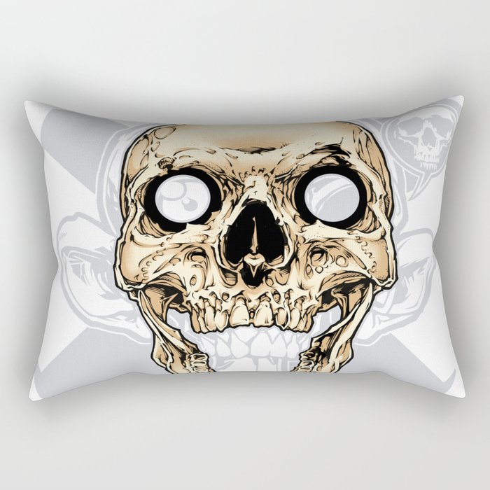 Skull 002 Rectangular Pillow