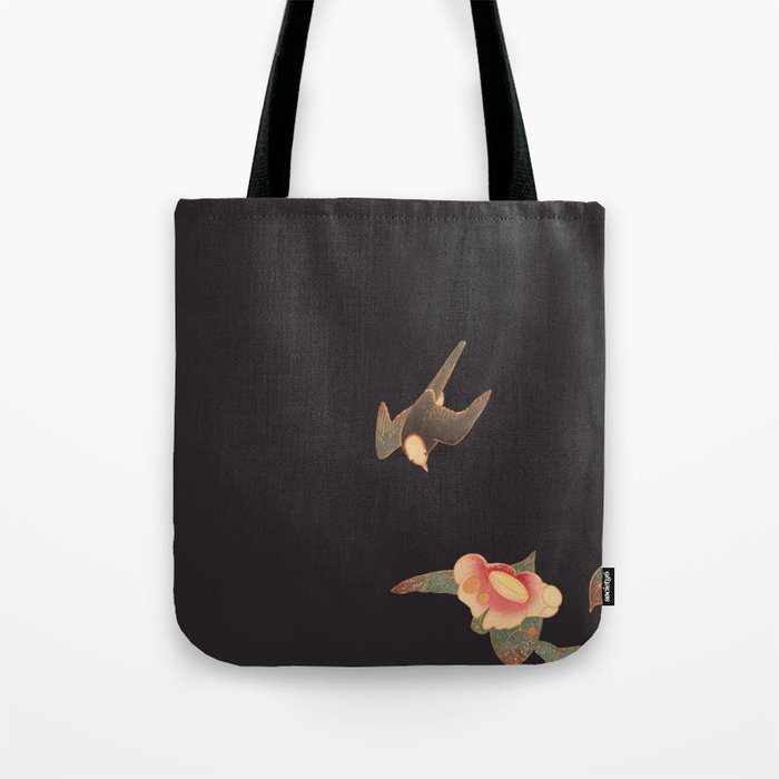 Swallow and Camellia Tote Bag by Marcus Pertle | Society6