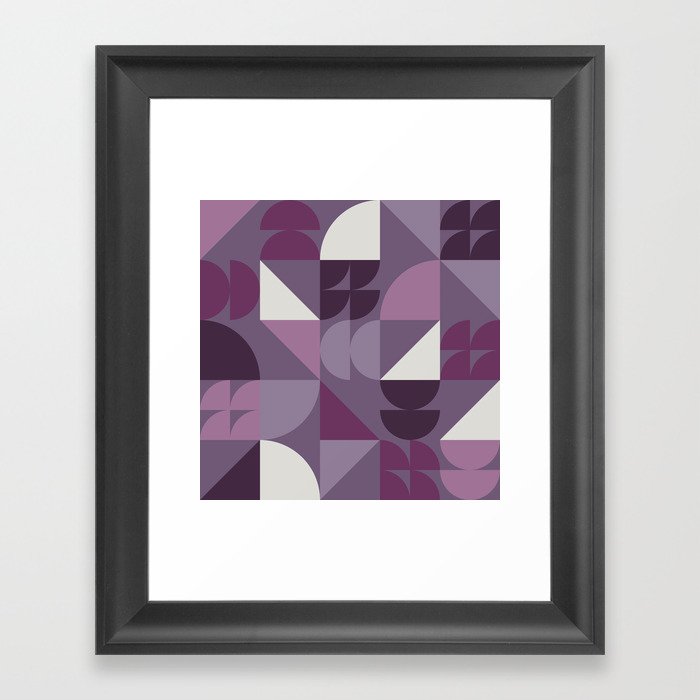 Geometrical modern classic shapes composition 25 Framed Art Print