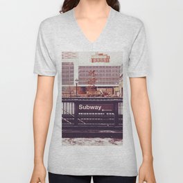 New York City - Subway V Neck T Shirt