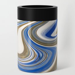 abstract swirls Can Cooler
