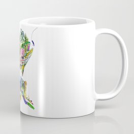O MYKISS MTN - Original Art - Rainbow Trout - Mountains - Flowers Mug
