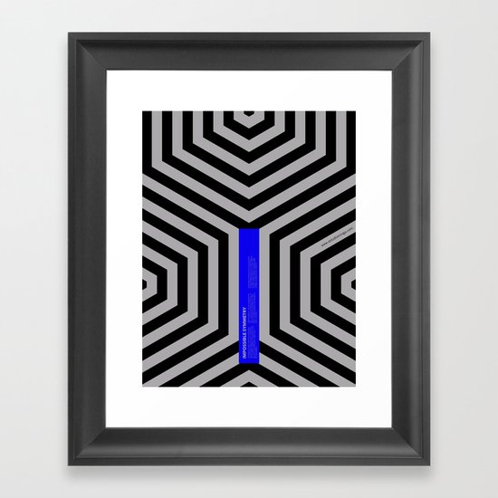 Impossible Symmetry - Cebra Framed Art Print
