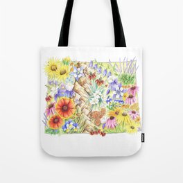 Colorado State Art | Colorado Art | Colorado Wildflowers | State of Colorado | Flowers of Colorado Tote Bag