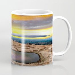 Sunset Mountain Pond Enchanted Rock Reflection Coffee Mug