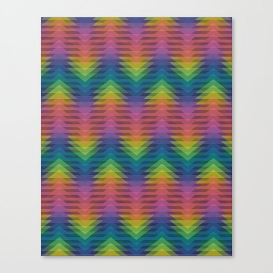 Triangular Entropy Canvas Print