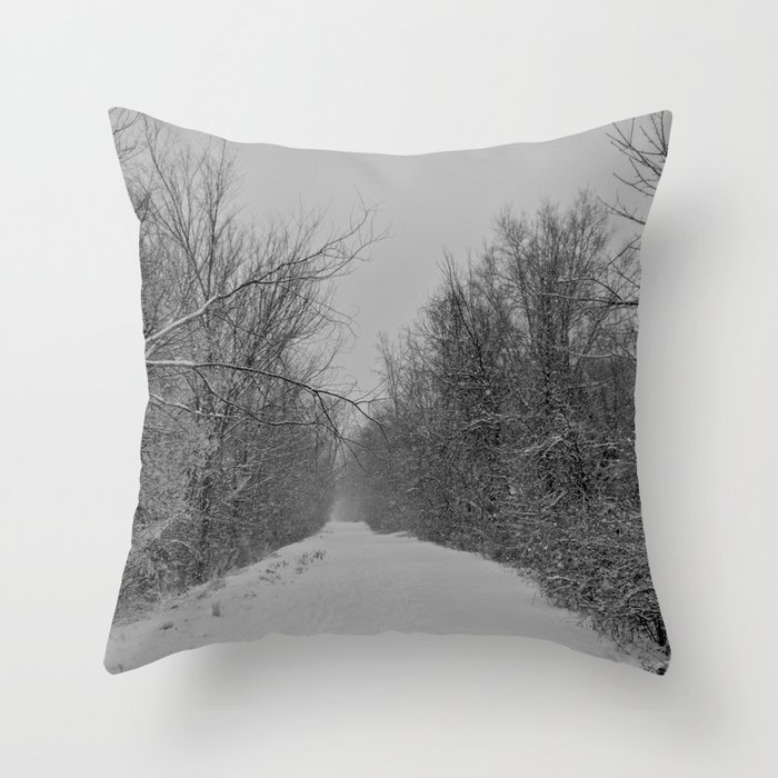 The Road that Leads to Nowhere Throw Pillow
