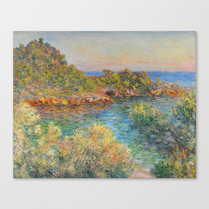 Claude Monet "Landscape near Montecarlo" Canvas Print