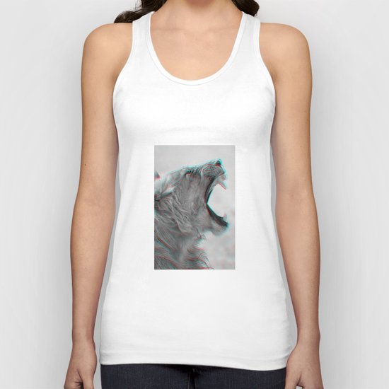 3D LION 4 Unisex Tank Top