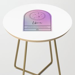 Libra Zodiac | Iridescent Arches Side Table