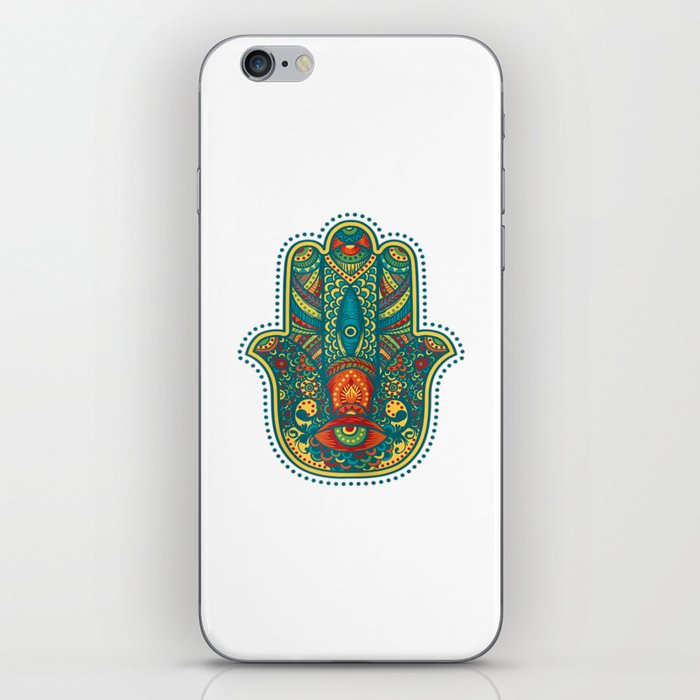 Hamsa , Hand of Fatima, Protective Amulet Top iPhone Skin