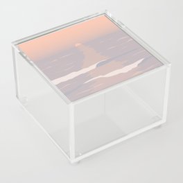 Sunset Waves Over Peru Acrylic Box