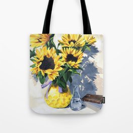 Painted Sunflowers by Amy Herman Tote Bag