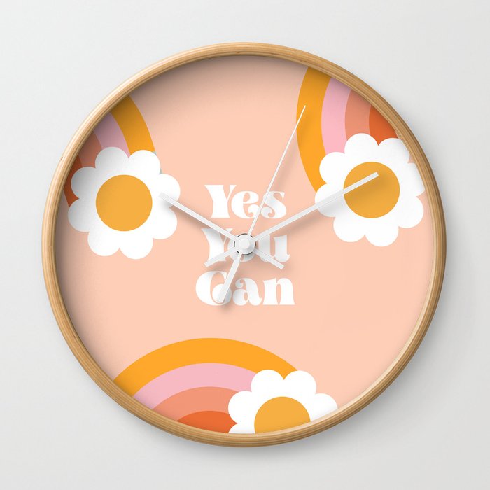 Yes You Can Wall Clock