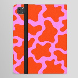 Colorful pink cow print seamless pattern iPad Folio Case