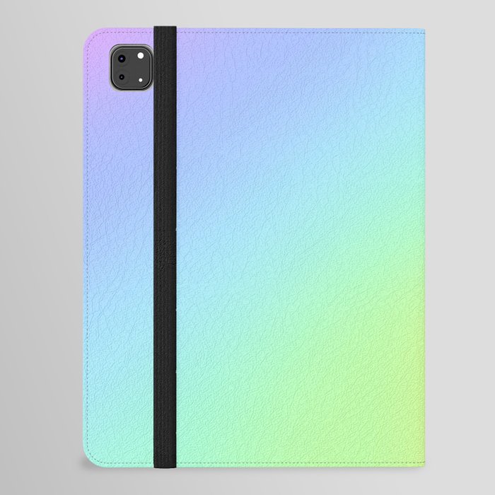 Pretty Pastel Rainbow Blur iPad Folio Case