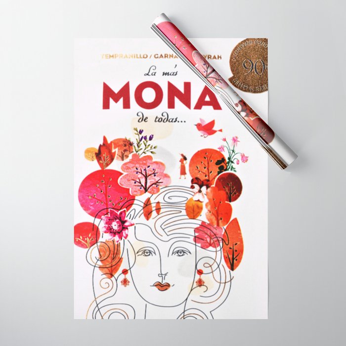 Download Vintage La Mas Mona de Todas Wine Bottle Label Print ... Yellowimages Mockups