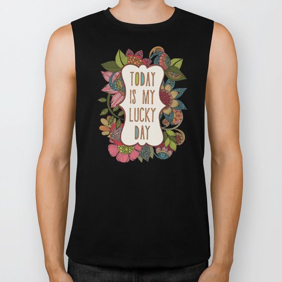 Today is my lucky day Biker Tank