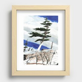 Windy Winter Recessed Framed Print