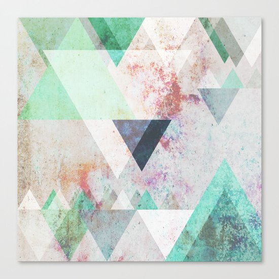 Graphic 3 turquoise Canvas Print