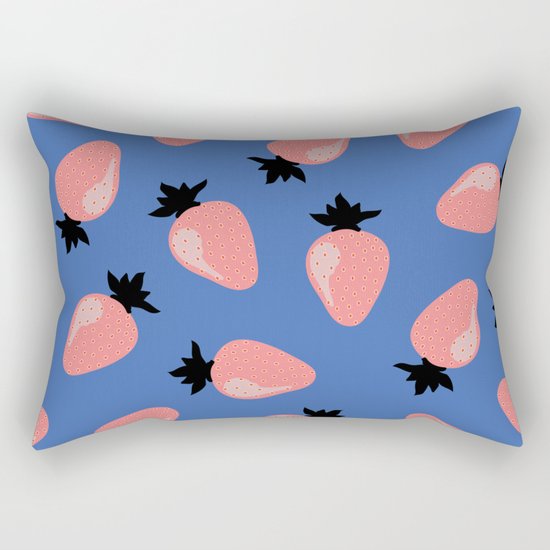 Strawberries Rectangular Pillow