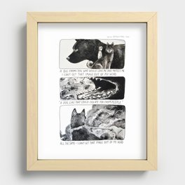 Big Dog Recessed Framed Print