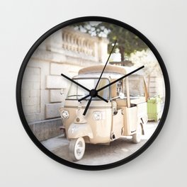 Parisian Tuktuk Wall Clock