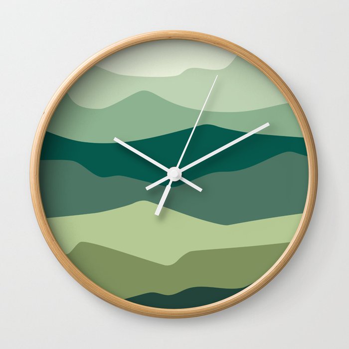 Abstract Landscape forest Wall Clock