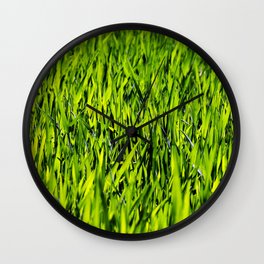 Green Grass Wall Clock