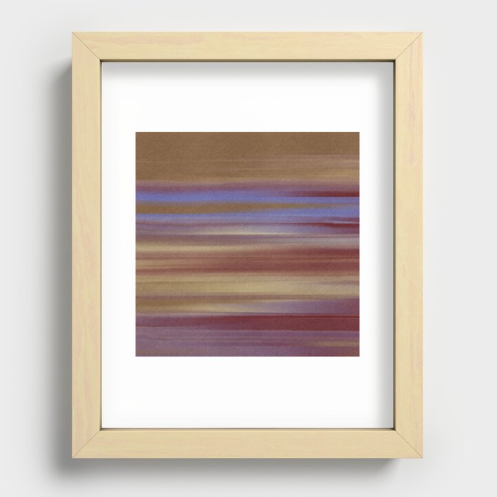 Bay Sands Abstract Recessed Framed Print