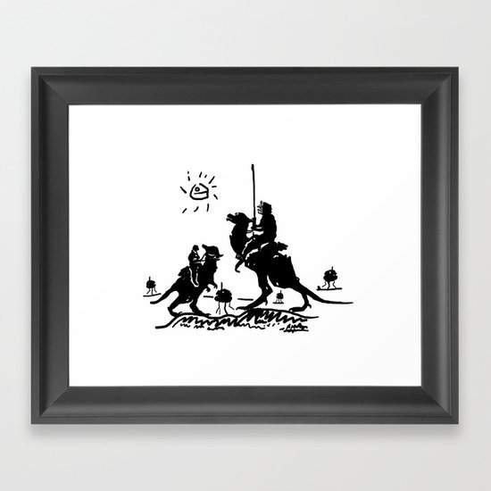 Han Quixote Framed Art Print