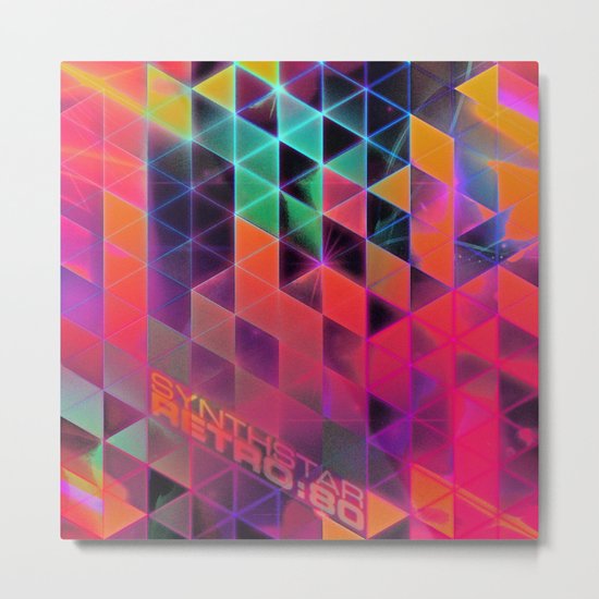 synthstar retro:80 Metal Print