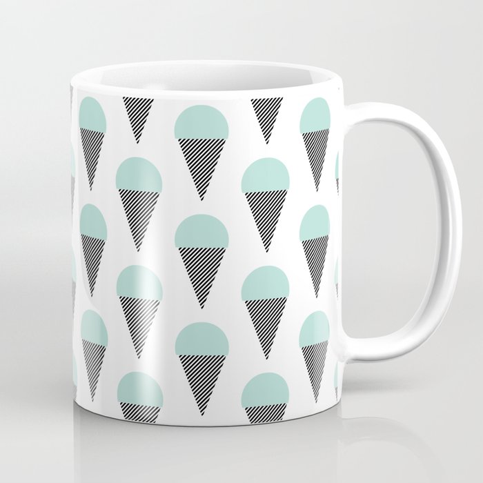 Icecream - Mint, Food, Summer,Minimal, Simple, Design, Pattern, Trendy,  Cool, Simple, Modern Coffee Mug by CharlotteWinter