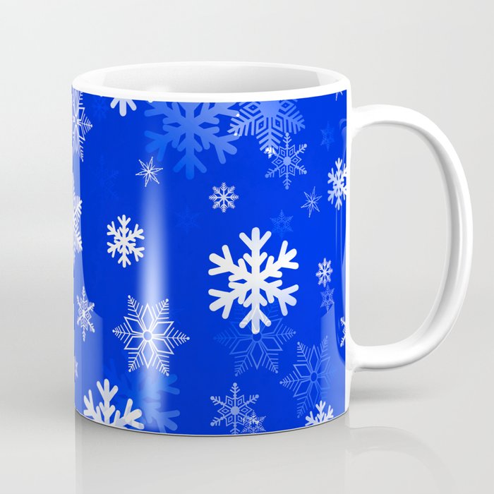 Light Blue Snowflakes Coffee Mug