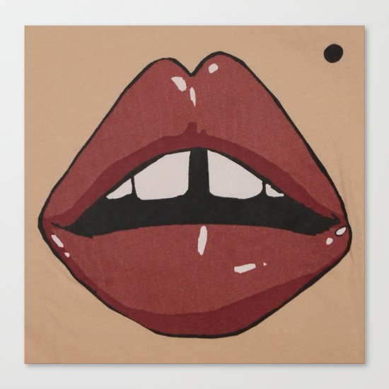 Lips Canvas Print