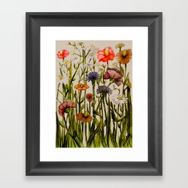 Wild Flowers of October Framed Art Print