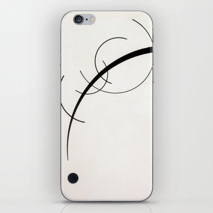 Wassily Kandinsky, Free curve to the point,Accompanying Sound of Geometric Curves  iPhone Skin
