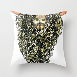 swamp wizard Throw Pillow