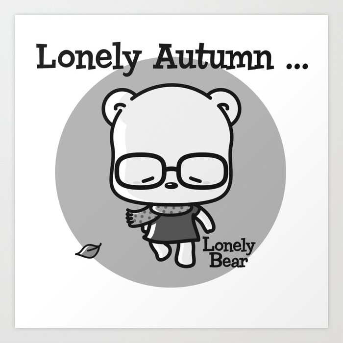 Lonely Autumn Art Print