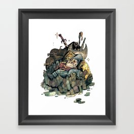 Gnome Chomsky Framed Art Print