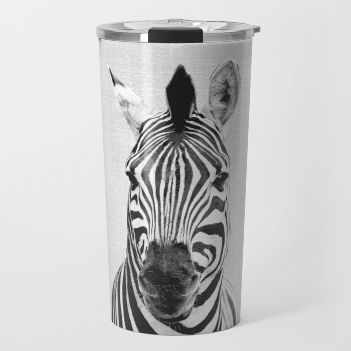 Zebra - Black & White Travel Mug