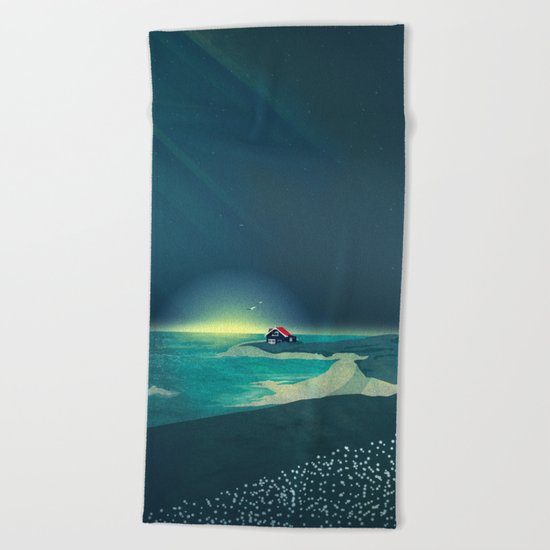 House by the Sea Beach Towel
