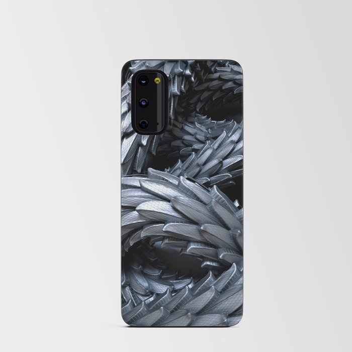 Silver Metallic Dragon Skin Android Card Case